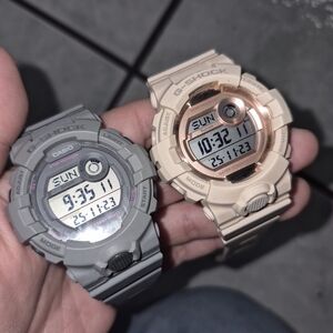 Casio G-Shock Dual Tone Gray and Beige Smartwatches